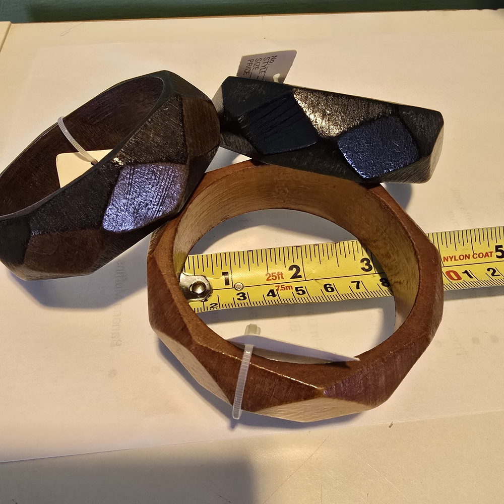 Wooden Bangles 3 Diferent  Colors $9 Each